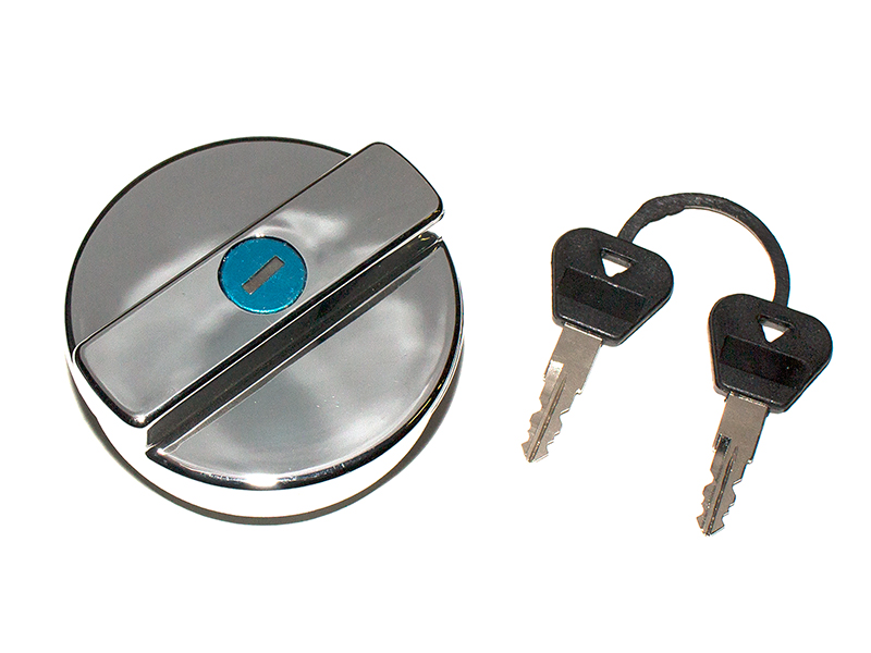Крышка бензобака с ключом Dollex Ваз 2101-2107,2121 пластик, хром (д9хш8хв4см)/KTB-007