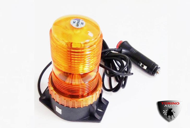 Маяк проблесковый светодиодный LED-818 MAGET оранжевый ("Стробоскоп", на магните+стационар\крепление