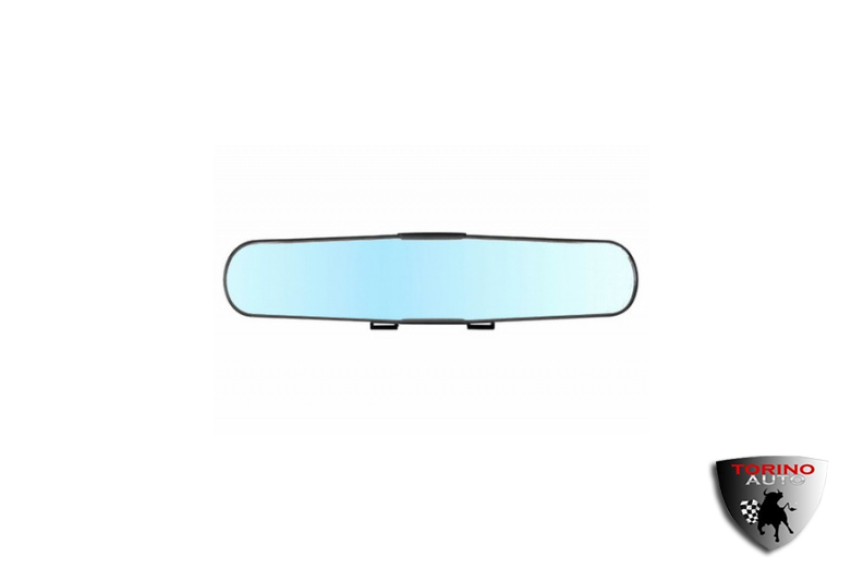Зеркало внутрисалонное накладное панорамное Орион-330 (330*70мм) голубой антиблик/8077О-330S