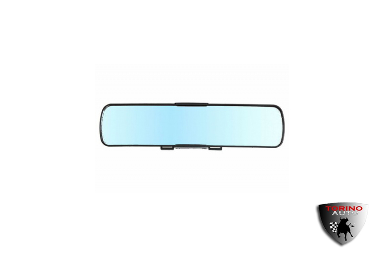 Зеркало внутрисалонное накладное панорамное Вега-330 (330*70мм)голубой антиблик /8077V-330S