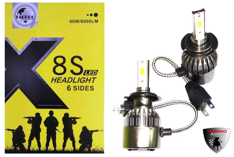 Лампа головного света со светодиодами CREE H8-X8S 30W/3000LM  12V(со встр, вентилятором)