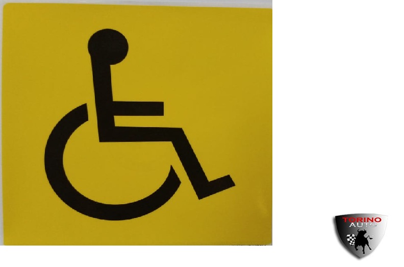 Наклейка  "Инвалид" двухсторонняя 15х15см
