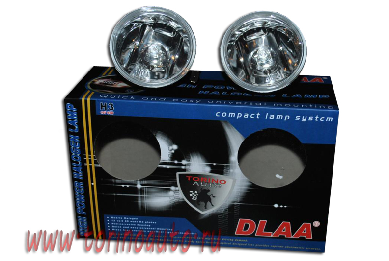 ЯЯФара противотуманная  DLAA  LA269  (белый 12V 55A H3) корпус метал круглый  D=60