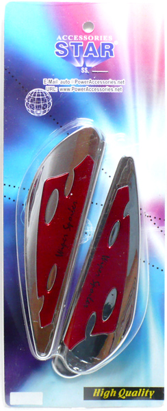 Спойлер на поводок стеклоочистителя HJ-Y118RD (красный) комп.2шт/50