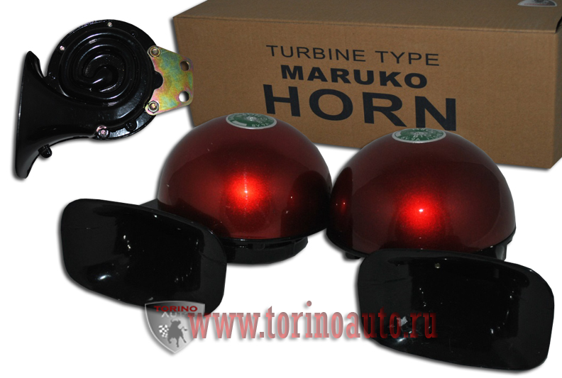Сигнал звуковой электрический W-2033 (2021) 12V/430Hz/320Hz/20  (аналог TZ-A001-115-2)(цвет красный)