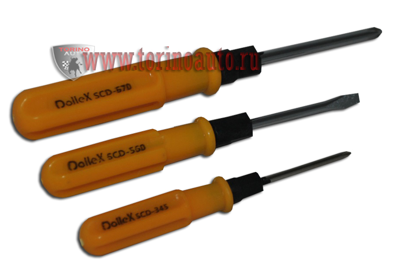 Отвертка комбинированная SL1x5x60 + PH1х60, 165 мм Dollex /SCD-560
