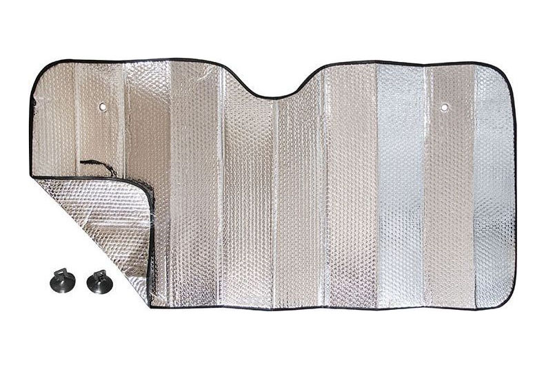 Шторка на лобовое стекло 145 х 70 см 'SILVER'  двухсторонняя фольга Dollex/SD-157