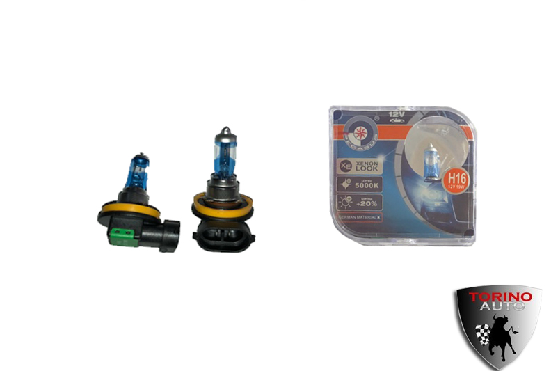 Лампа галогеновая H16 12V19W   F9 BOX  (комплект 2шт)