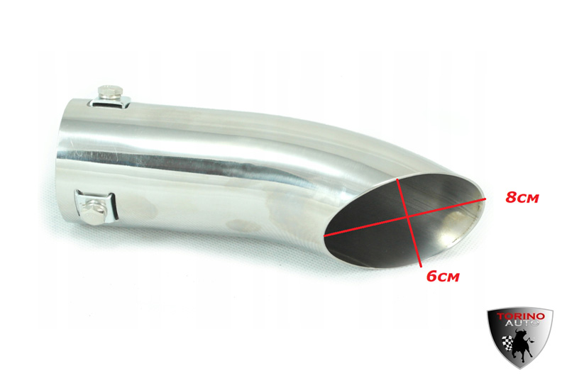 Насадка на глушитель нержав.сталь HJ-6013.0, 185*59мм, D=59