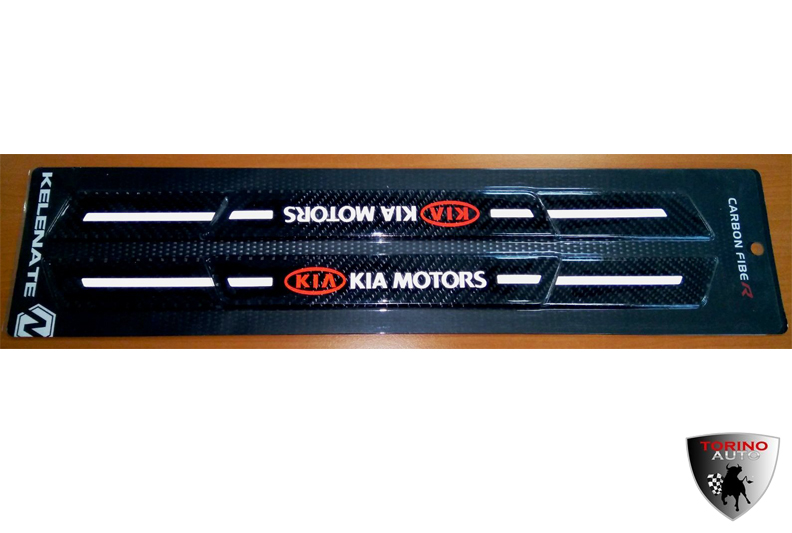 Накладки на пороги KLNT-DG5237К карбон на 3М-скотче (к-т 4 шт) MITSUBISHI