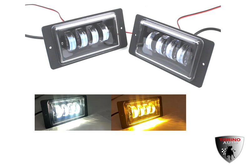 Фара противотуманная 2111-LED4 YW светодиодная на БЕЛЫЙ+ЖЕЛТЫЙ ЛАДА-2110-2115
