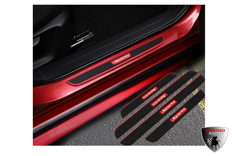 Накладки на пороги KLNT-DG5237 резиновые на 3М-скотче (к-т 4 шт) AUDI