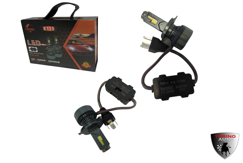 Лампа головного света со светодиодами CREE H4-K120 CANBUS  60W, 9000LM, 12V(со встр, вентилятором)