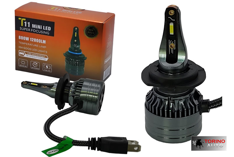 Лампа головного света со светодиодами CREE H7-T11-F10 MINI M500K 9-36V (со встр, вентилятором)